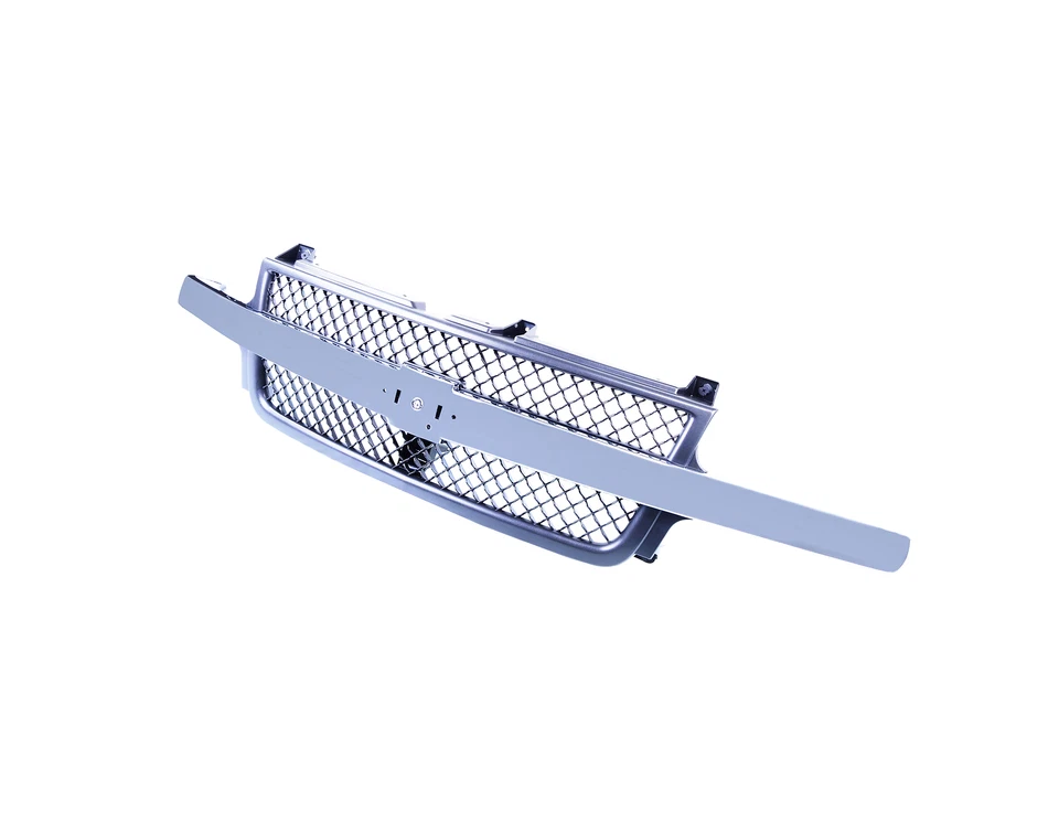 Grille Assembly for 01-02 Chevrolet Silverado 2500 3500 HD Black Shell - Изображение 3 из 4