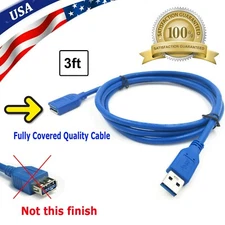 3FT (3 Feet) USB 3.0 SuperSpeed Male A to Female A Extension Cable Cord M/F USB3