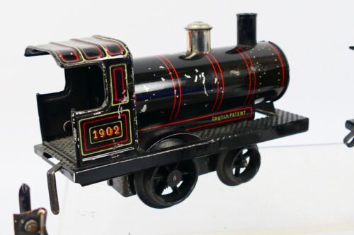 Vinatge Gebruder Bing O gauge 0-4-0 Clockwork Steam Loco & Tender Train SET - Picture 6 of 15