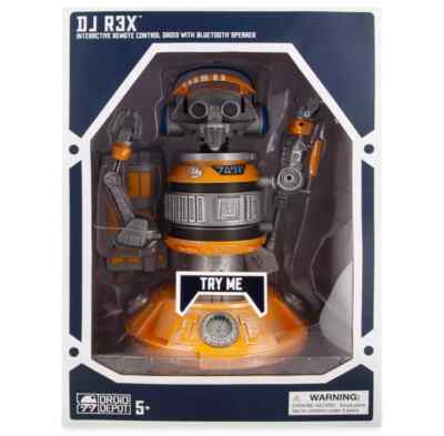 Disney Star Wars DJ R3X Interactive Remote Control Droid Bluetooth Speaker Rare
