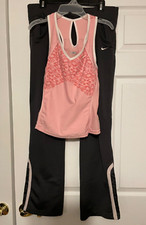 Womens Nike Workout Set Size M in Pink/Gray