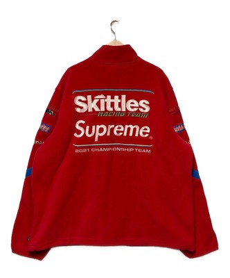 Supreme Polartec Fleece Jacket 21AW Skittles Red Size XL Used | eBay