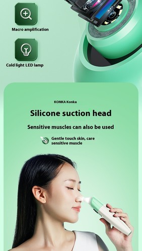 KONKA Visual Blackhead Suction APP LED Pimple Acne Cleanser Comedone Extractor - Picture 7 of 11