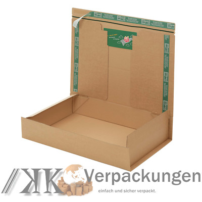 100 Postkartons DIN A4+ 600 x 420 x 110 mm Versand-Karton Selbstklebeverschluss