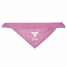 CHICAGO BULLS DOG CAT MESH PINK BANDANA NO-TIE 2 SIZES SMALL/MEDIUM MEDIUM/LARGE