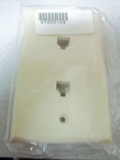 Modular Flush Mount Phone WALL PLATE DUPLEX JACK TELEPHONE Line Outlet Cover