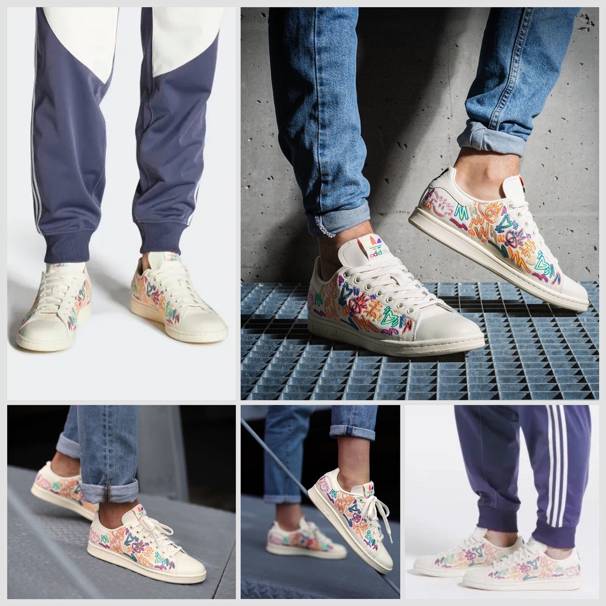 adidas × Kris Andrew Small STAN SMITH GX6394 GX6394] Adidas Stan Smith x Kris Andrew Small Pride Sneaker