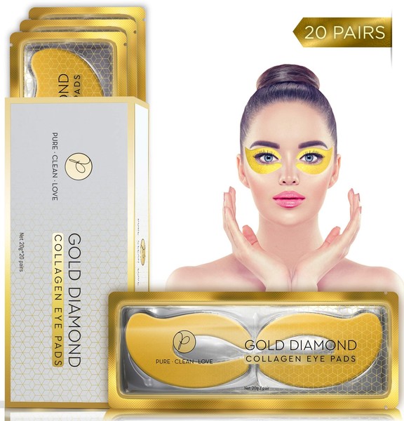 20 Pairs Under Eye Mask Collagen Patches 24k Gold GEL Pads Hydro Cool Firming for sale online eBay