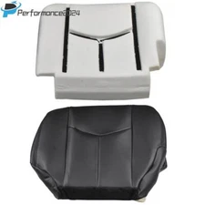 Driver Bottom Seat Cover & Foam Cushion Pad for Chevy Silverado GMC Sierra 03-06
