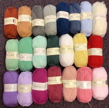 Five x 50g Balls of Sirdar Snuggly 4ply Baby Wool/Yarn for Knitting/Crochet