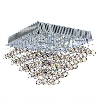 Clearance Sale Icicle Led Halogen Crystal 20 Square Flush Mount Ceiling Modern Ebay