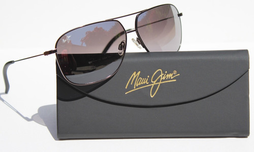 MAUI JIM Kami POLARIZED Sunglasses DSB778-02D Gunmetal/Silver Mirror NEW