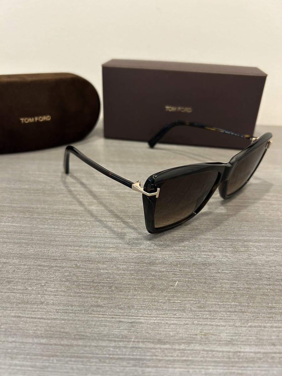 New, TOM FORD Kira Sunglasses TF821 52H Authentic TOM FORD Kira TF821 TF 821 52H Tortoise Polarized Sunglasses  main image 4