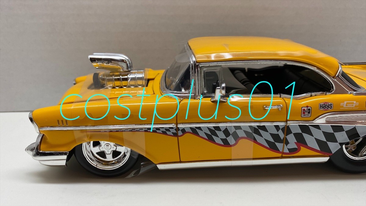 JADA BTM 1957 BEL AIR 1:24 YELLOW WITH BLOWER | eBay