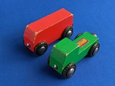Brio PICKUP TRUCK and BUS from MINICARS SET 33320 Vintage Wooden Railway 1980s