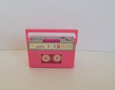 Barbie Vintage Pink Wind-Up Boombox Radio Cassette