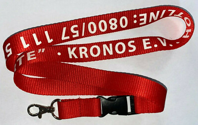 Kronos e.V. Aktion Rote Karte Schlüsselband Lanyard NEU (E46)