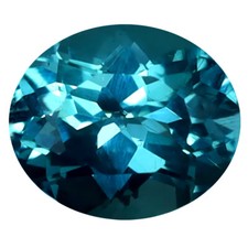 0.87 ct Incredible Oval Cut 6 x 5 mm Brazil Paraiba Blue Apatite Gemstone