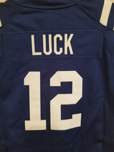New Womens Nike On Field Indianapolis Colts Andrew Luck #12 Sewn Blue MSRP $145 - Picture 5 of 5