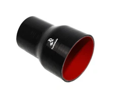 6" Length 4Ply High Temp 4" to 3.25" ID Reducer Coupler Silicone Hose Pipe BLACK