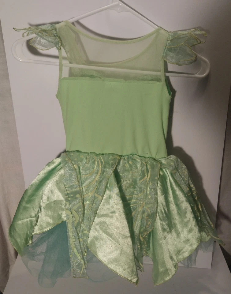Disney Store Tinker Bell Costume Child Small 5/6 Green & Pink Tutu Skirt Holiday - Image 4 of 4
