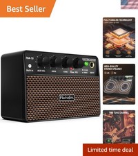 10W Mini Electric Guitar Amplifier w/ Clean/Drive Channel, 6H Work- Rechargeable