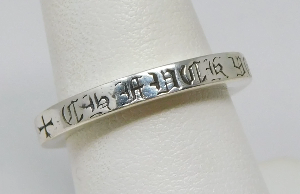 Chrome Hearts Ring Fine Rings without Stone 8 Ring for sale | eBay