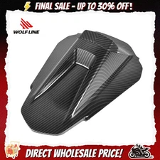 WOLFLINE Rear Passenger Seat Cowl For 790 2018-2023 Carbon Fiber Look ABS Cover