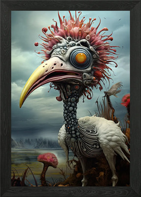 Crazy Creature X Gerahmtes Wandbild Poster Leinwanddruck Bild
