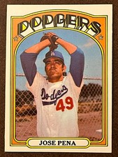 1972 Topps Baseball - #322 Jose Pena Dodgers Near Mint NM (Set Break)
