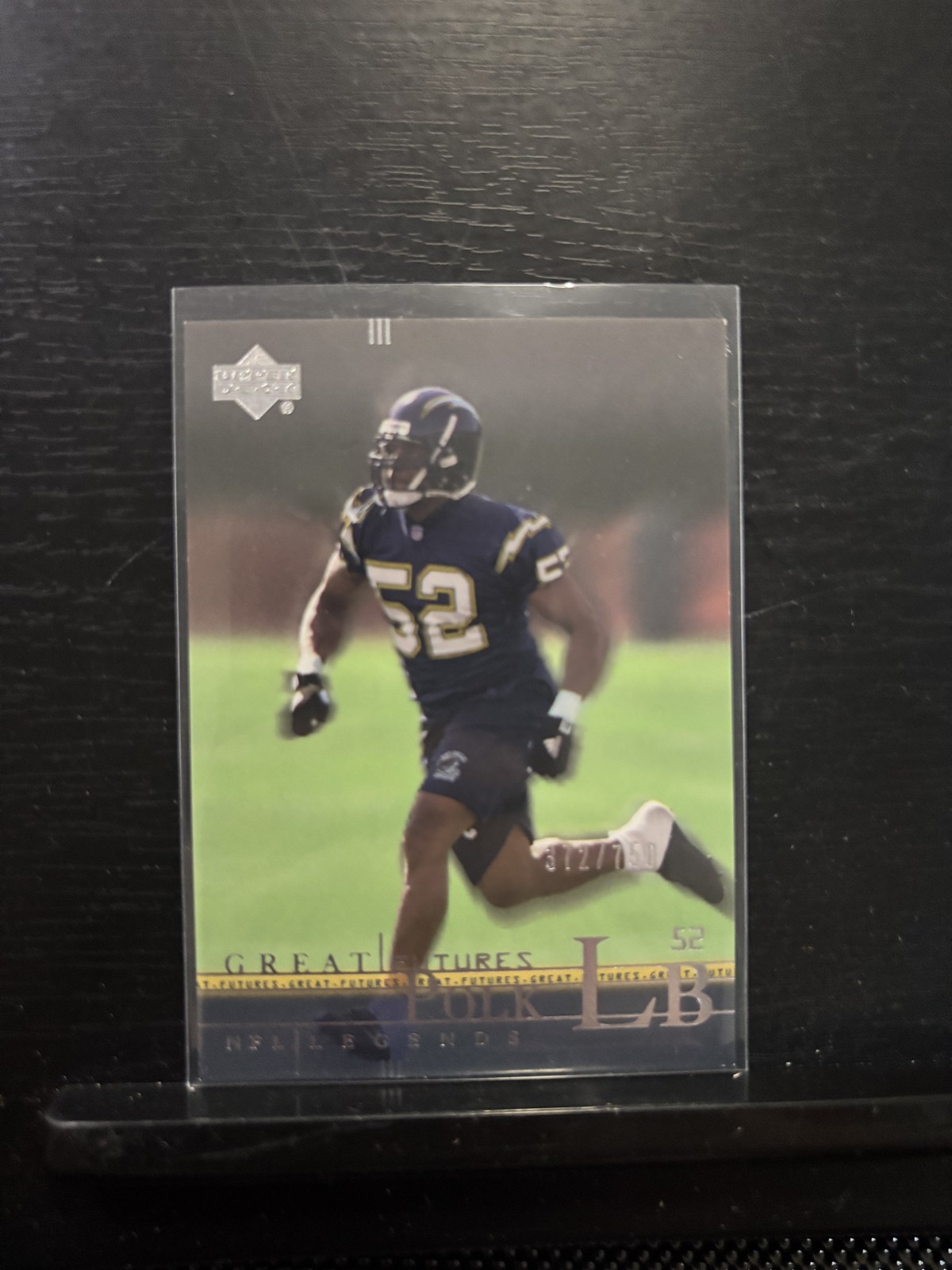 2001 Upper Deck NFL Legends - Great Futures Carlos Polk #110 /750 (RC)