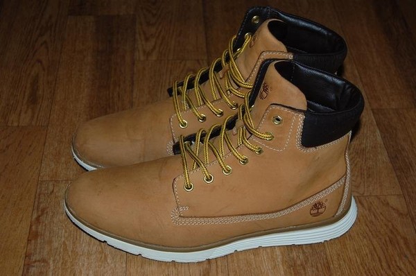 Men Timberland Boots Orange Leather 43 #NYAZ