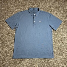 Patagonia Polo Shirt Size M Blue Fitz Roy Trout Short Sleeve - Pre-owned