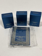 VERSACE EROS EAU DE TOILETTE FOR MEN MINI SPLASH 0.17 Oz / 5 ml TRAVEL 4 Lot