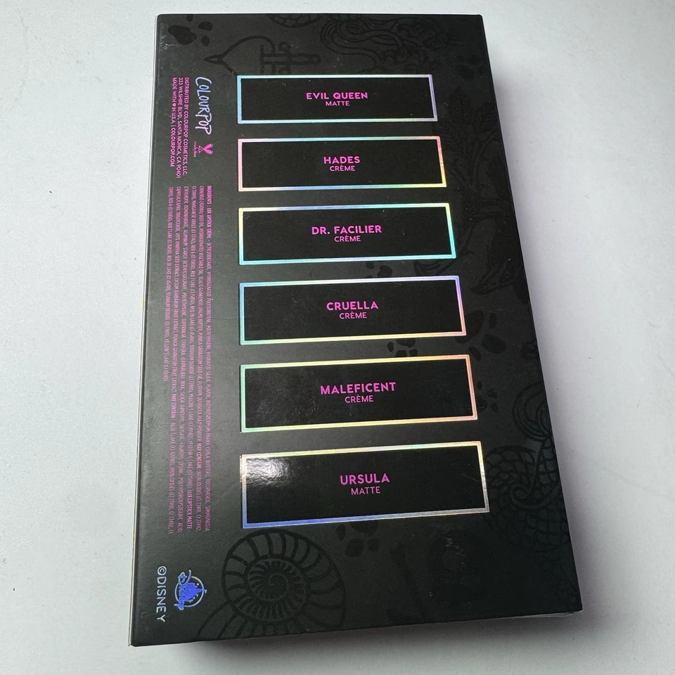 COLOURPOP Disney Villains Misunderstood Luxe Lipstick Set Crème and Matte NEW - Image 4 of 4