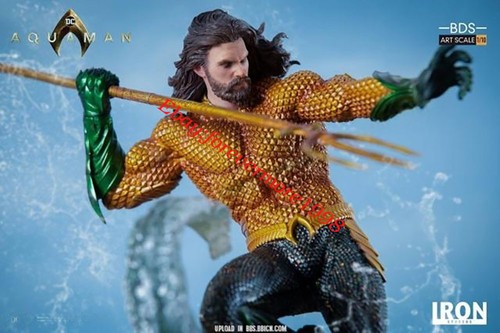 Iron Studios DC Aquaman 1/10 Scale Aquaman GK Polystone Model Statue Second-Hand - Picture 9 of 9