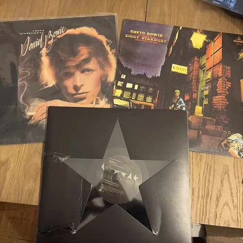 LOT 3 David Bowie LP Records Ziggy Stardust Young Americans & Blackstar