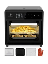 Kitchen Elite Air Fryer Toaster Oven Combo, 12.6 QT Stainless Steel... Fast Ship