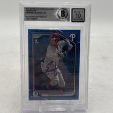 2024 Bowman Sapphire Eduardo Tait BCP-164 Beckett Slab Auto 10! Minnesota Twins
