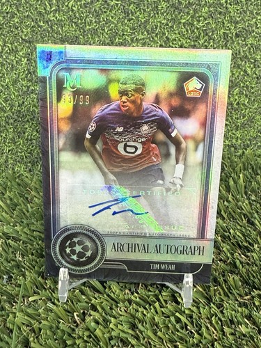 2019-20 Topps Museum Collection UEFA Timothy Tim Weah Archival Auto 93/99