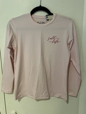 Salt Life Youth L Pink SLX Uvapor Live Salty Saltlife UV30 Paradise Is Calling