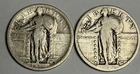 1917-P Type 1 (VG+) + 2 (G+) Standing Liberty Silver Quarters Coin 25c Set Lot