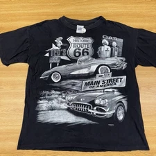 Vintage Route 66 Springhill T-shirt Size XL Single Stitch MacLeod Clan