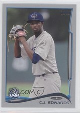 2014 Topps Pro Debut Silver 23/25 Carl Edwards Jr CJ Edwards #141 1p5