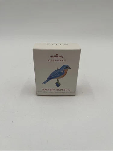 2019 Hallmark EASTERN BLUEBIRD Mini Ornament BEAUTY OF BIRDS Miniature NIB