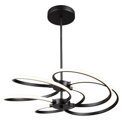 Artcraft Lighting AC7688 Equinox 21''W LED Abstract Chandelier - Black