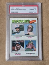 1977 Topps Rookie Outfielders Andre Dawson #473 PSA Near Mint/Mint