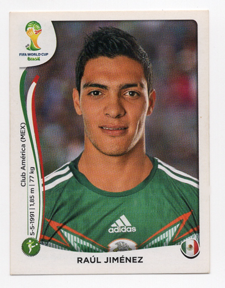 87 Raul Jimenez Panini FIFA World Cup Brazil 2014 Sticker | eBay
