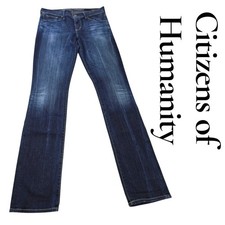Citizens of Humanity Ava Low Rise Straight Leg Jeans Dark Wash Women Size 29