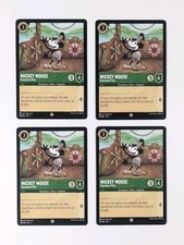 Disney Lorcana Mickey Mouse Steamboat Pilot x4 MINT Set First Chapter 89/204 TCG